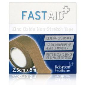 Fast Aid Zinc Oxide Tape - 2.5cm x 5m