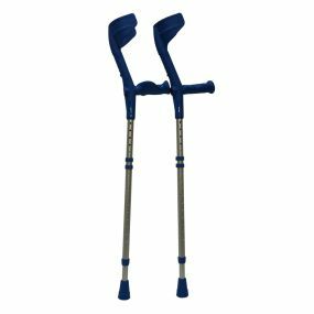 Rebotec Open Cuff Comfort Grip Coloured Crutches - Blue