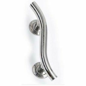 Spa Stainless Steel Grab Rail - Curved (350mm)