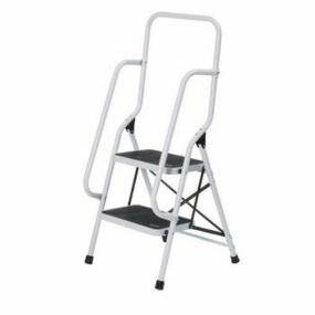 Two Step Safety Ladder With Handrails