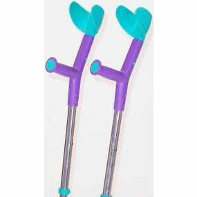 Tiki Childrens Crutches - Purple/Turquoise