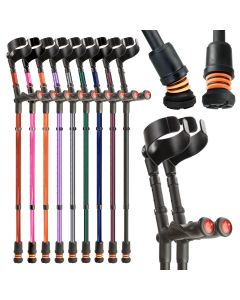 Flexyfoot Double Adjustable Comfy Grip Crutches
