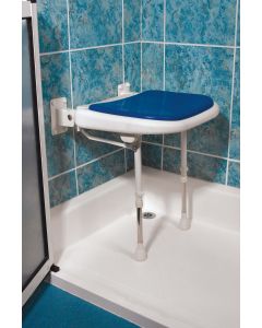 Advanced Wall Mounted Padded Shower Seat with Legs