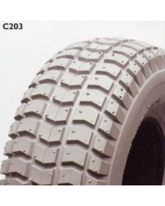 Cheng Shin - Pneumatic Grey Tyre (Block Pattern C203) - 9/350 X 4
