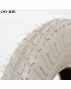 Primo - Pneumatic Grey Tyres (Pattern Block C9210 Round Type) - 200 x 50