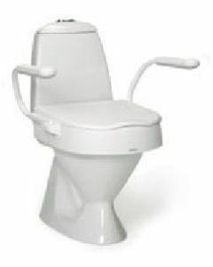 The Cloo Height Adjustable Raised Toilet Seat - With Arms