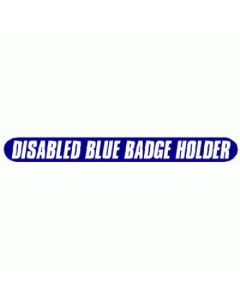 Disabled Blue Badge Holder - Car Sticker 06