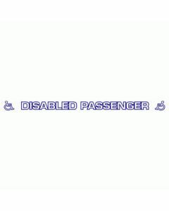 Disabled Passenger Large Sticker - Car Sticker 41