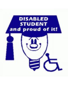 Disabled Student And Proud Of It - Car Sticker 27