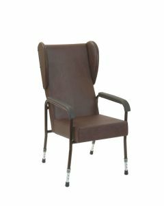 Adjustable High Back Chair with Wings and Moulded Arms