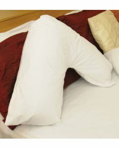 Orthapedic V Shaped Pillow - Spare Pillowcase (White)