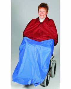 Heavy Duty Wheelchair Cape - Royal Blue (No Sleeves)