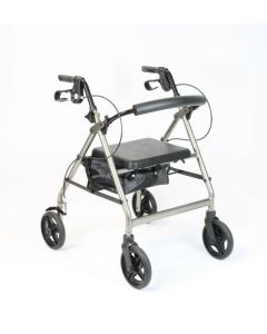 A Series Petite Four Wheeled Rollator - Grey