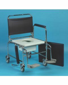 Wheeled Commode Chair - Heavy Duty