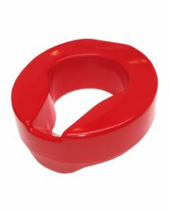 Armley Raised Toilet Seat (Red) - 10cm (4