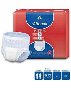 Attends Pull-Ons 8 Large - Pack of 16