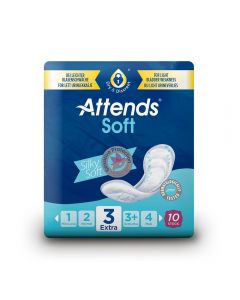 Attends Soft 3 Extra Incontinence Pads - Pack of 10