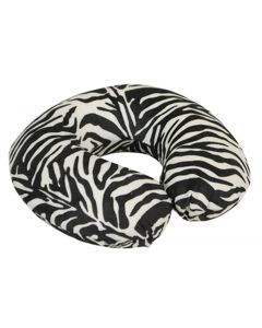 Memory Foam Neck Cushion - Black/White Zebra