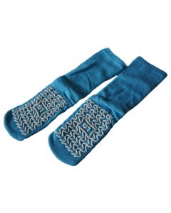 Slip Resistant Slipper Socks - Blue - Size 6.5 - 8.5