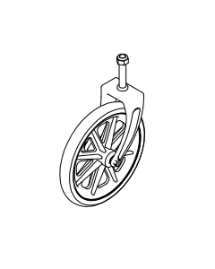 Drive Silver Sport Wheelchair - Front Castor Wheel