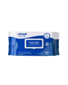 Clinell Antibacterial Hand Wipes - Pack of 200