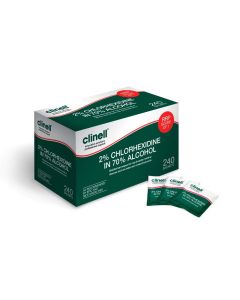 Clinell Chlorhexidine Equipment Wipes - Box of 240