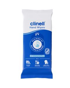 Clinell Antimicrobial Hand Wipes – Pack 30 wipes