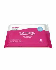 Clinell Chlorhexidine Wash Cloths - Pack of 8