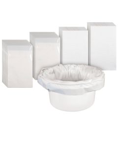 Commode Liners with Absorbent Pads - Box of 50