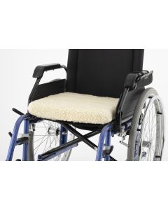 Wheelchair Cushion - Cream Fleece