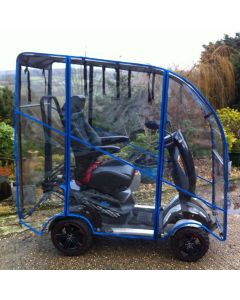 Deluxe Mobility Scooter Canopy - Completely Clear (Rounded Front)