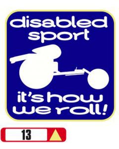 Sticker Haus Disabled Sport It's How We Roll sticker no 13