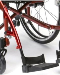 Enigma Spirit Self-Propelled Aluminium Wheelchair - Replacement Leg Rest Right Side - Red