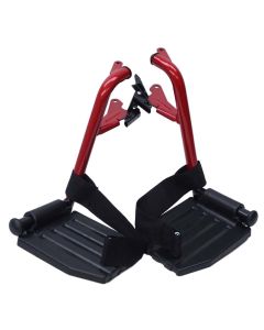 Escape Lite Wheelchair - Transit - Red - Replacement Footrests