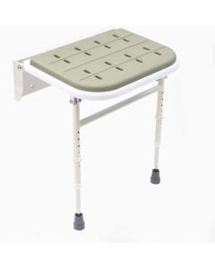 Folding Shower Seat with Legs and Padded Seat