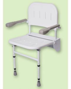 Folding Shower Seat With Legs and Arms
