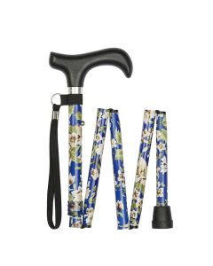 Folding Walking Stick with Derby Handle 