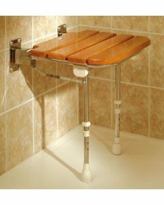 Folding Wooden Shower Seat with Legs