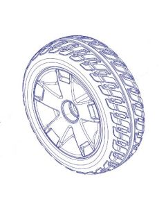 Pride Colt Sport - Rear Wheel And Tyre Assembly