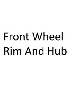 ScooterPac Cabin Car Mk2 - Replacement Front Wheel Rim And Hub