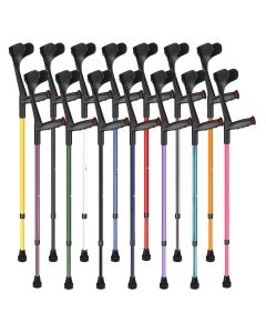 Ossenberg Open Cuff Comfort Grip Adjustable Crutches