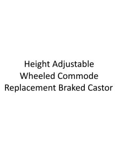 Height Adjustable Wheeled Commode - Replacement Braked Castor (Each)