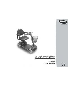 Invacare Lynx Mobility Scooter - Printed User Manual