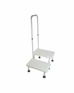 Double Step Stool with Handrail