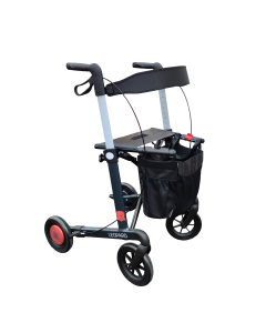 Mobilex Leopard Rollator - Anthracite (With Rolloguard Fall Protection)