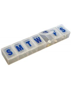 Large 7 Day Pill Organiser with Flip Lids
