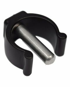 Replacement Horseshoe Clips For Rebotec - Ergonomic Soft Grip Coloured Crutches (Black)