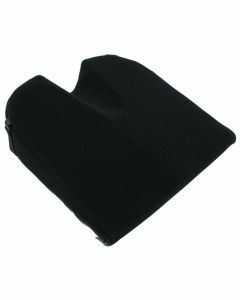 Putnams 11° Coccyx cut-out Velour Cover Wedge Cushion - Black (14x14x3