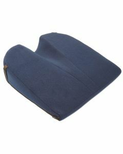 Putnams 11° Coccyx cut-out Velour Cover Wedge Cushion - Blue (14x14x4