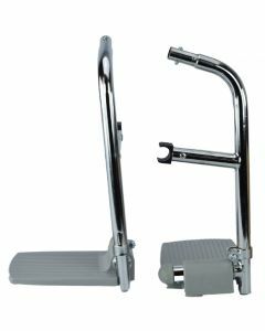 Height Adjustable Drop Arm Mobile Commode - Footrest Kit